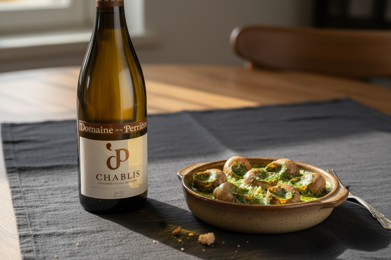 Escargots de Bourgogne — Chablis 2023 Domaine de la Perrière