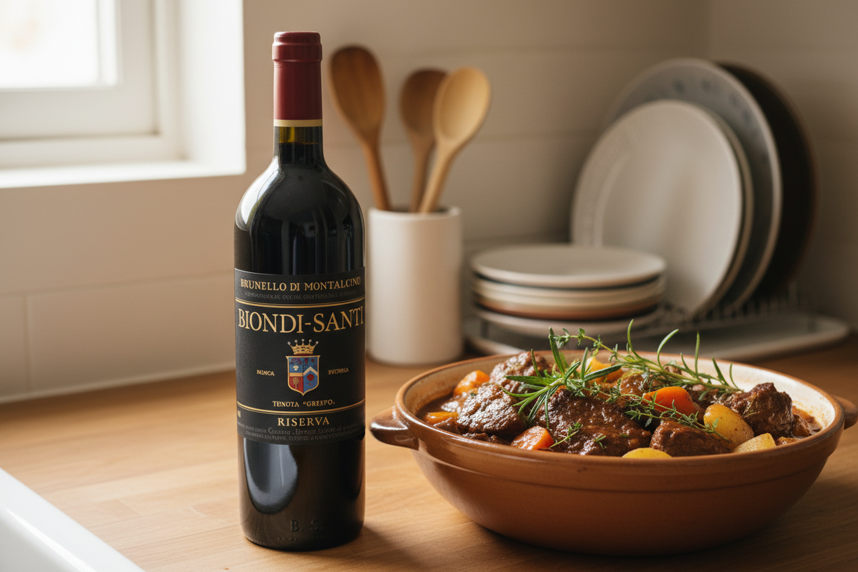 Estofado de res con Brunello 2017