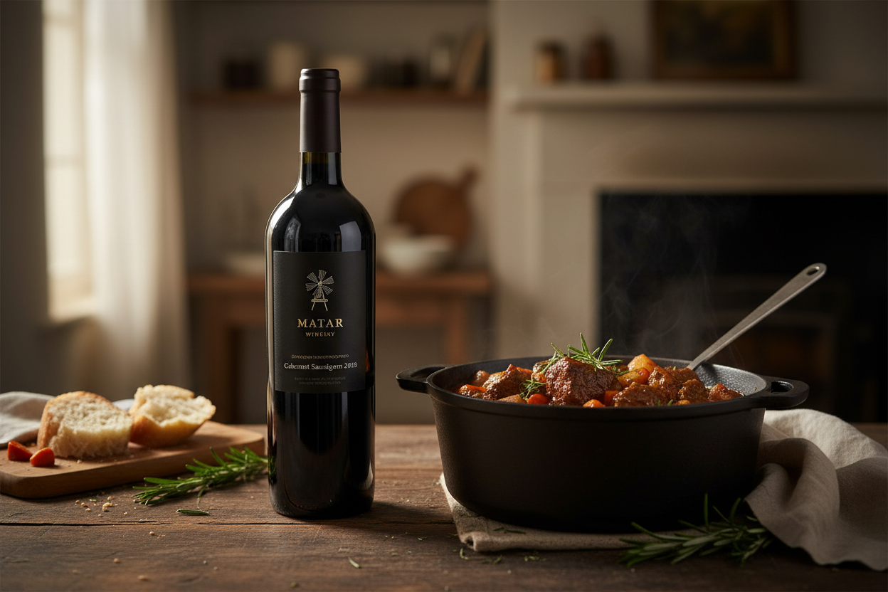 Estofados de larga cocción — Matar Cabernet Sauvignon Kosher