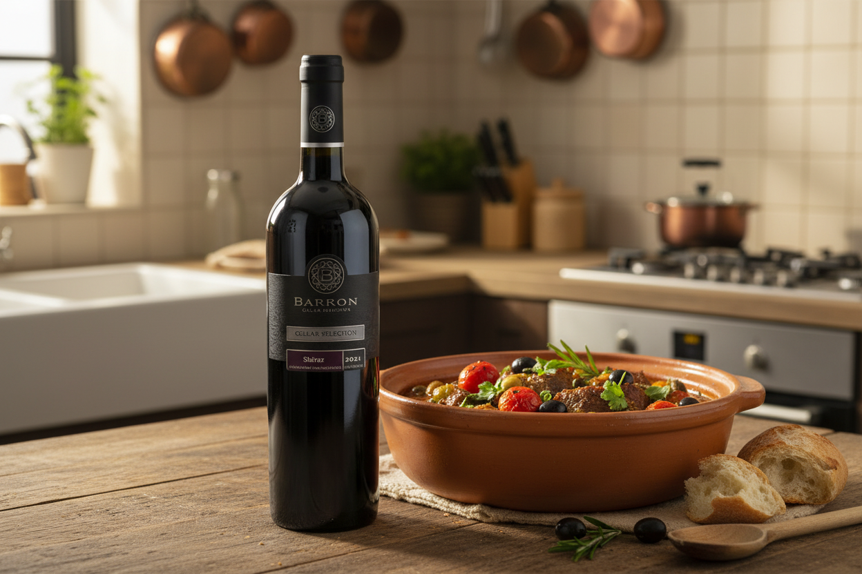 Estofados mediterráneos con Barkan Classic Shiraz