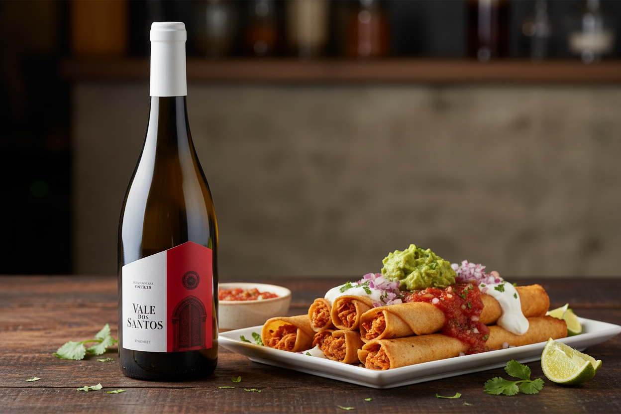 Flautas de pollo con Escohla