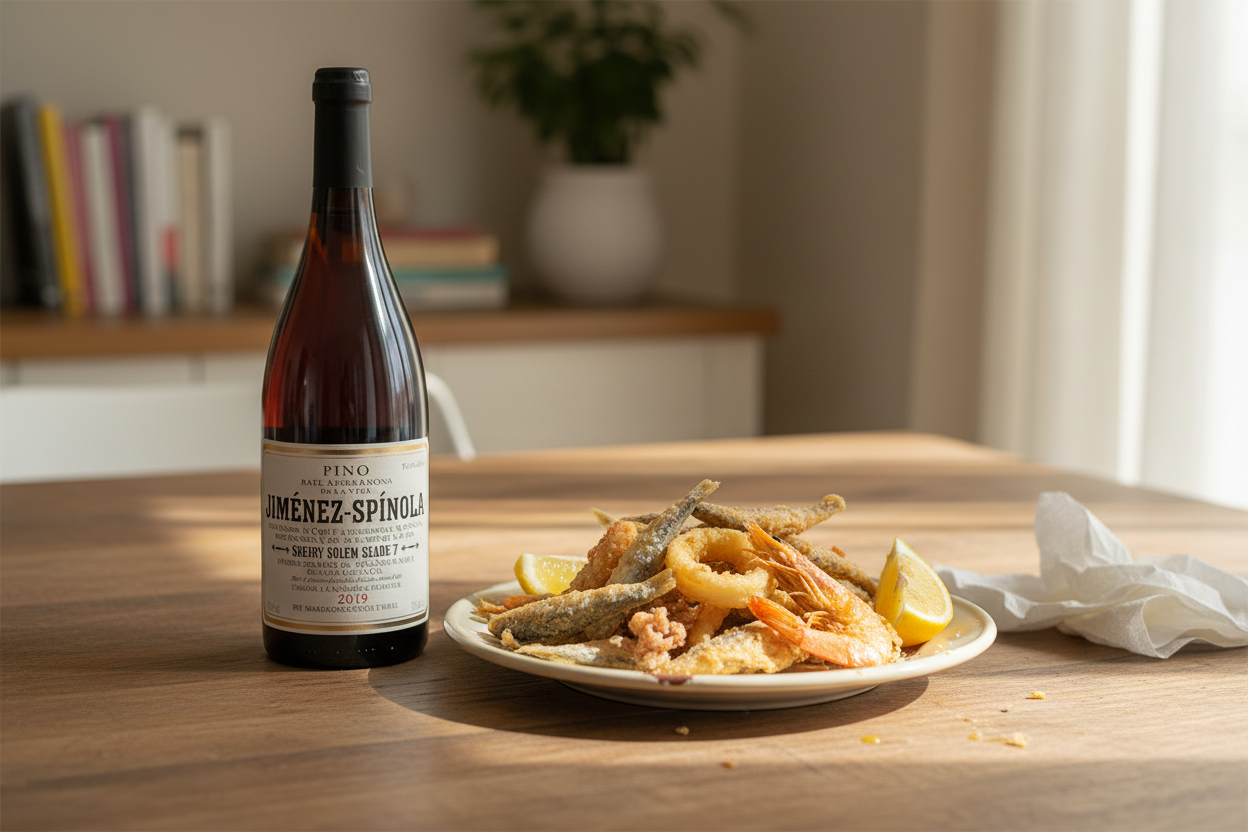 Fritura andaluza con Fino Serie 3 Ximénez-Spínola
