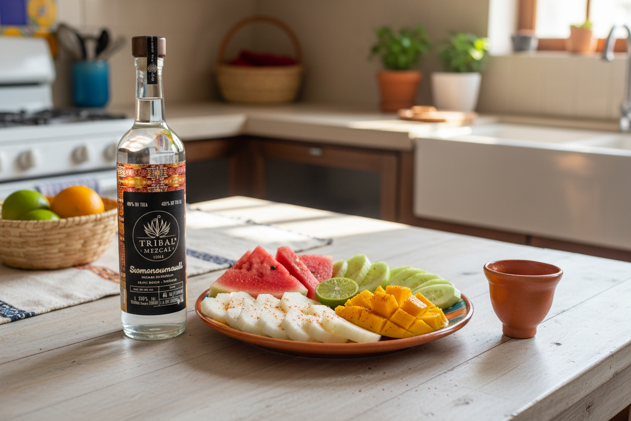 Fruta con sal de chile