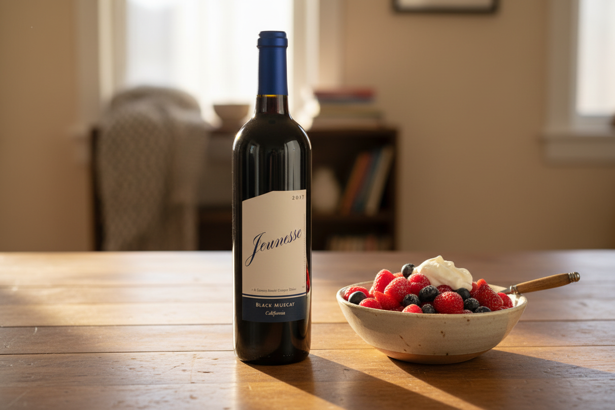 Frutos rojos con Baron Herzog Jeunesse Black Muscat