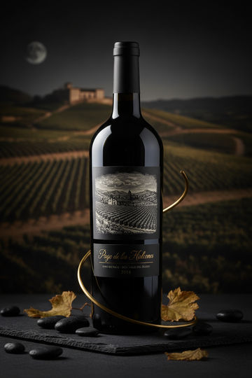 Generar una imagen que represente vino de pago 