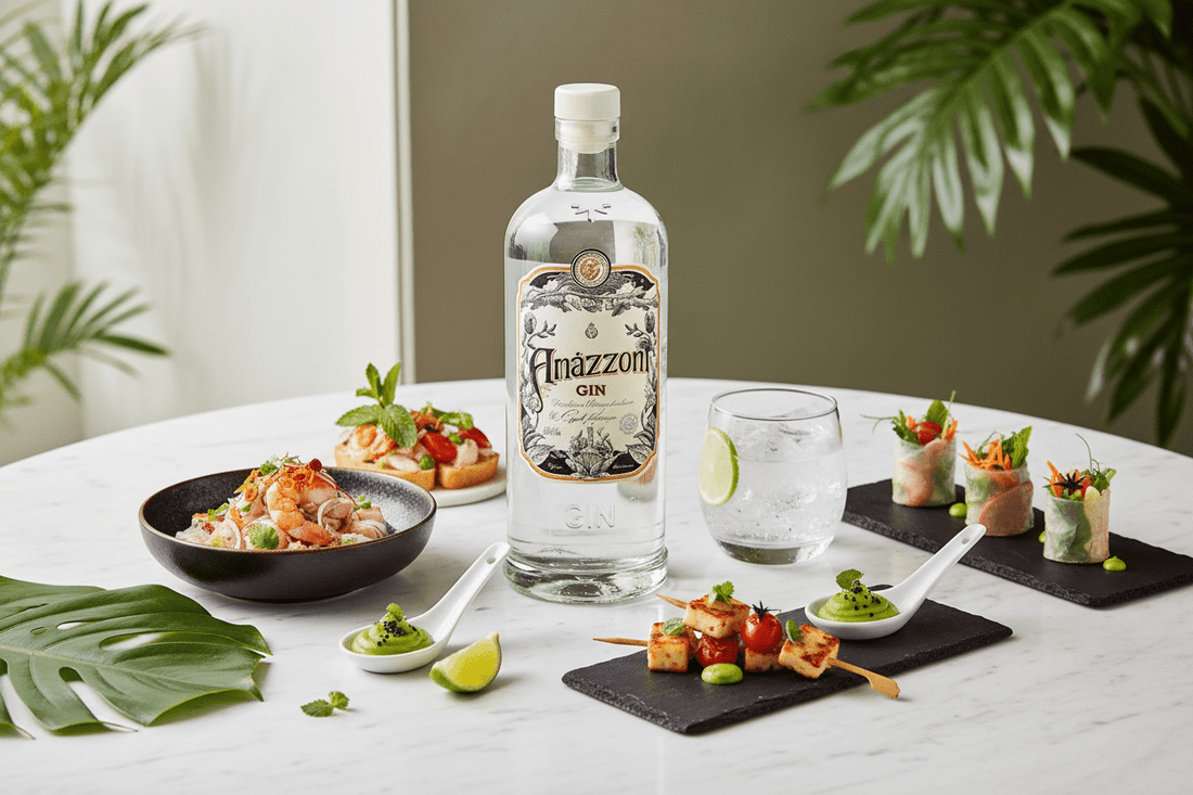 Ginebra Amazzoni Dry 750ml Artesanal, licor de Brasil - La Cava