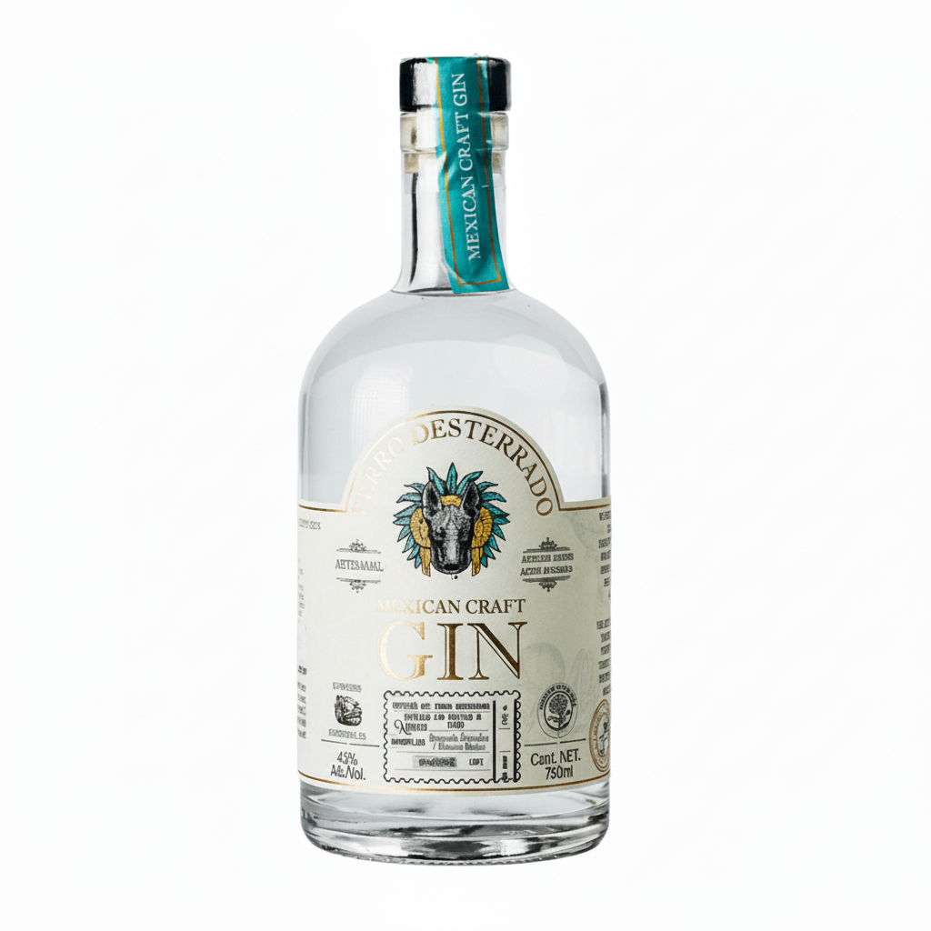 Ginebra Gin Perro Desterrado 750ml Artesanal, México - La Cava