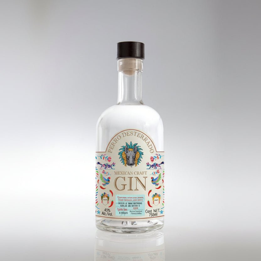 Ginebra Gin Perro Desterrado Spicy 750ml Artesanal, México - La Cava