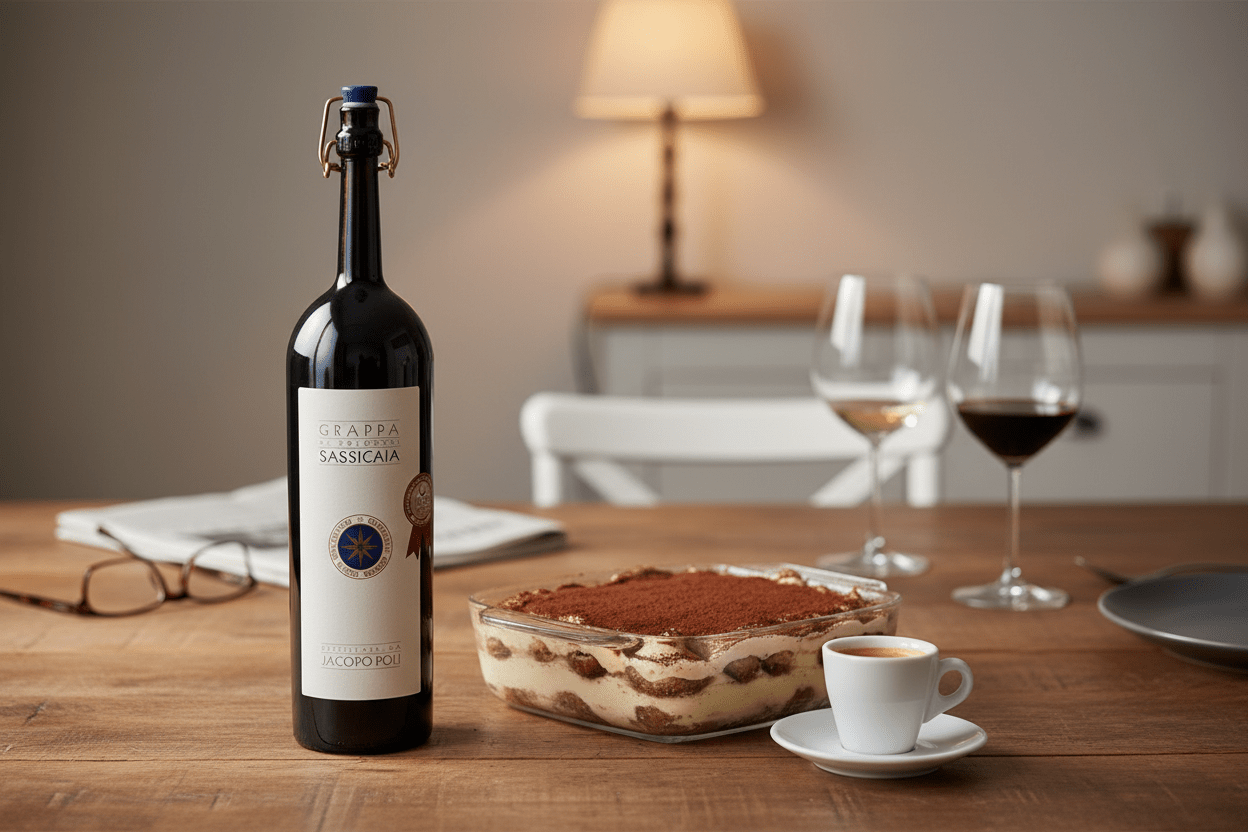 Grappa Poli Grappa Di Sassicaia Licor de Italia - La Cava