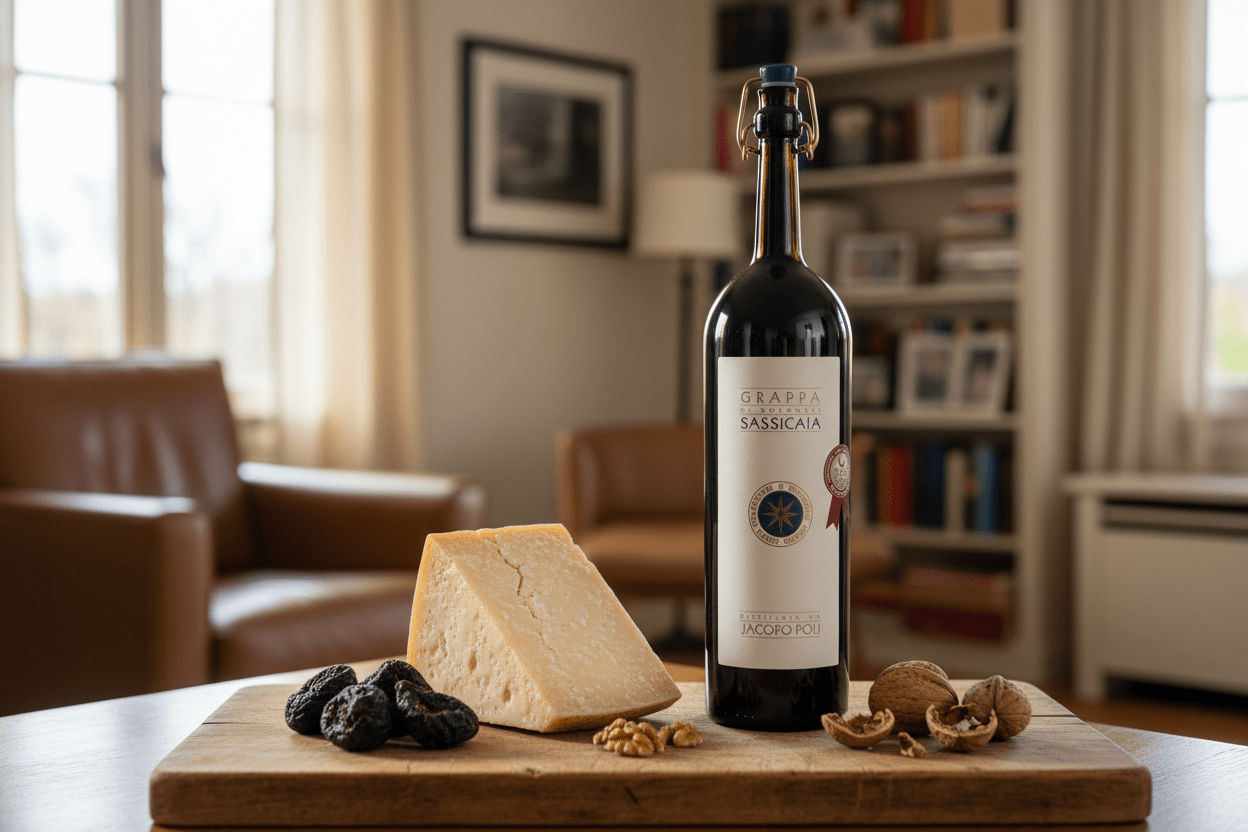 Grappa Poli Grappa Di Sassicaia Licor de Italia - La Cava