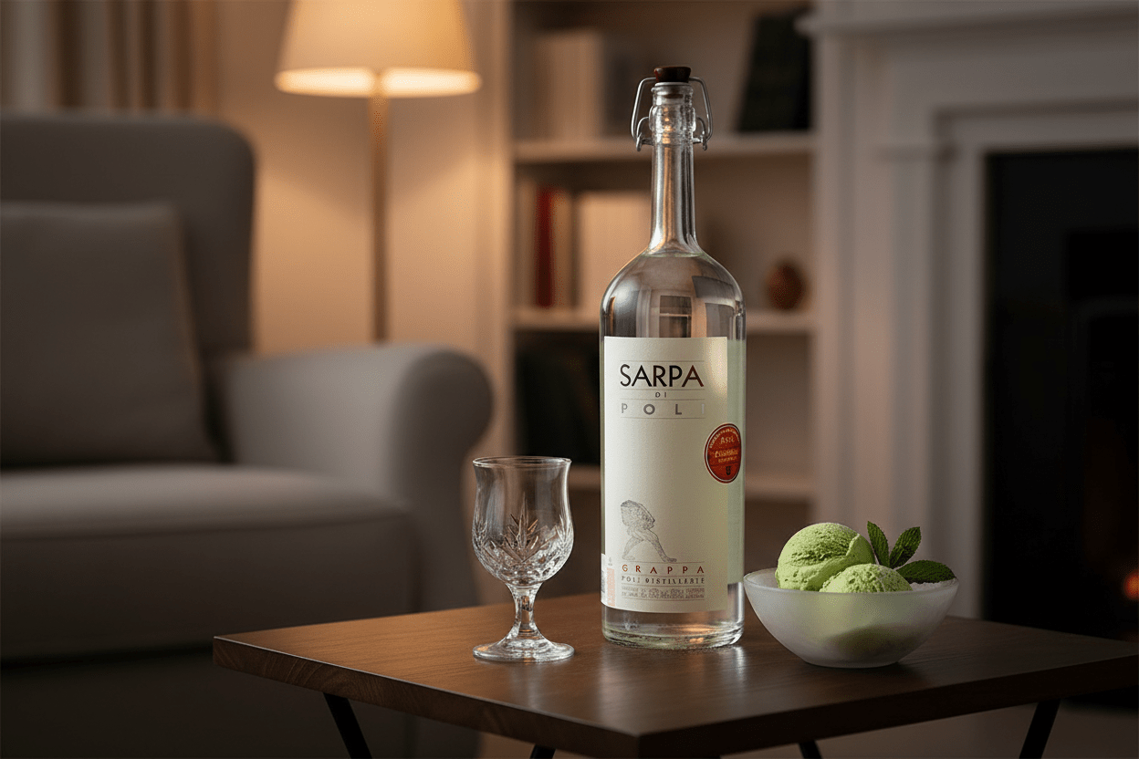 Grappa Poli Sarpa Blanca Licor de Italia - La Cava