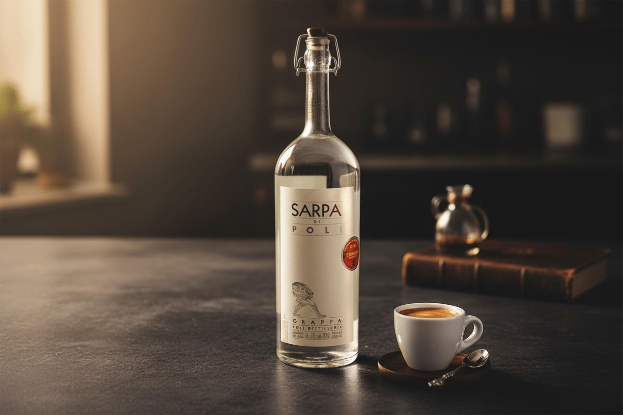 Grappa Poli Sarpa Blanca Licor de Italia - La Cava