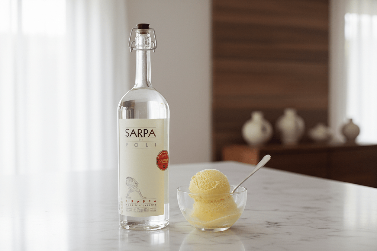 Grappa Poli Sarpa Blanca Licor de Italia - La Cava