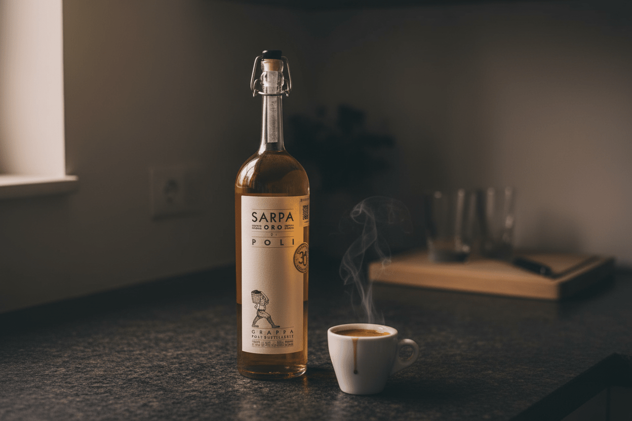 Grappa Poli Sarpa Oro Licor de Italia - La Cava