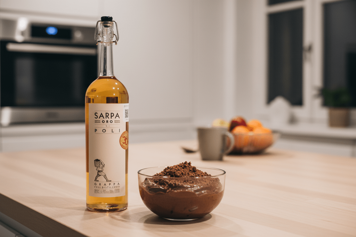 Grappa Poli Sarpa Oro Licor de Italia - La Cava