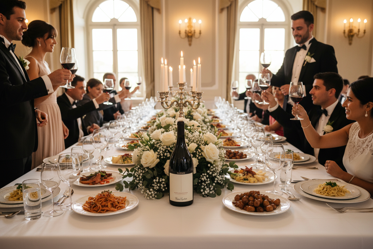 Barolo Serra dei Turchi Magnum 2018 en banquete de bodaslider_item_HiMBLA