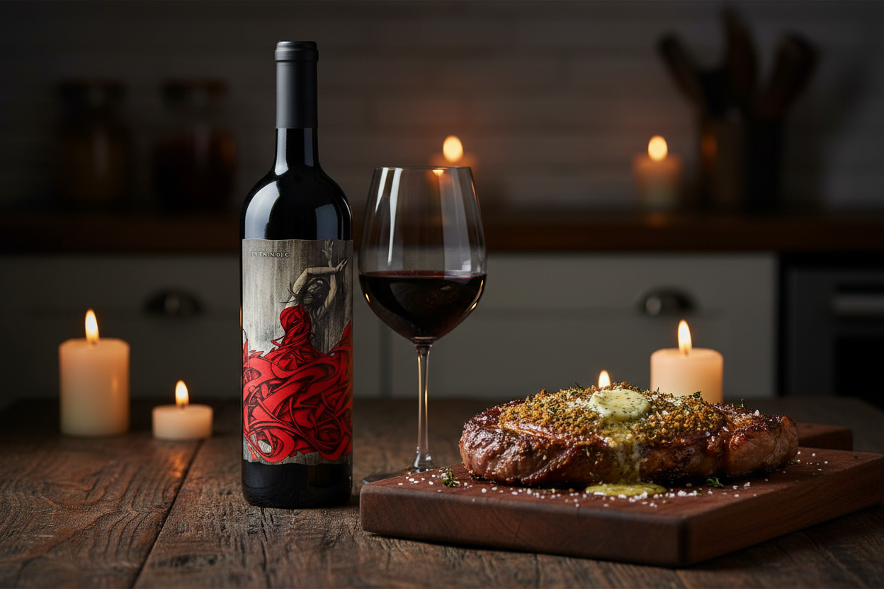 Intrinsic Cabernet Sauvignon - Maridaje con Chuletón con Hierbas