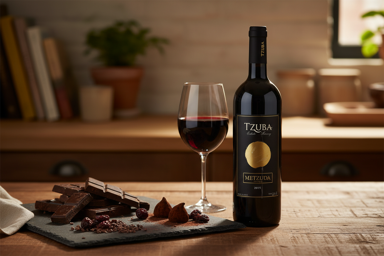 Maridaje Tzuba Metzuda Blend con chocolates de alto porcentaje de cacao