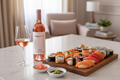 Maridaje Firmamento Rosé con Sushi