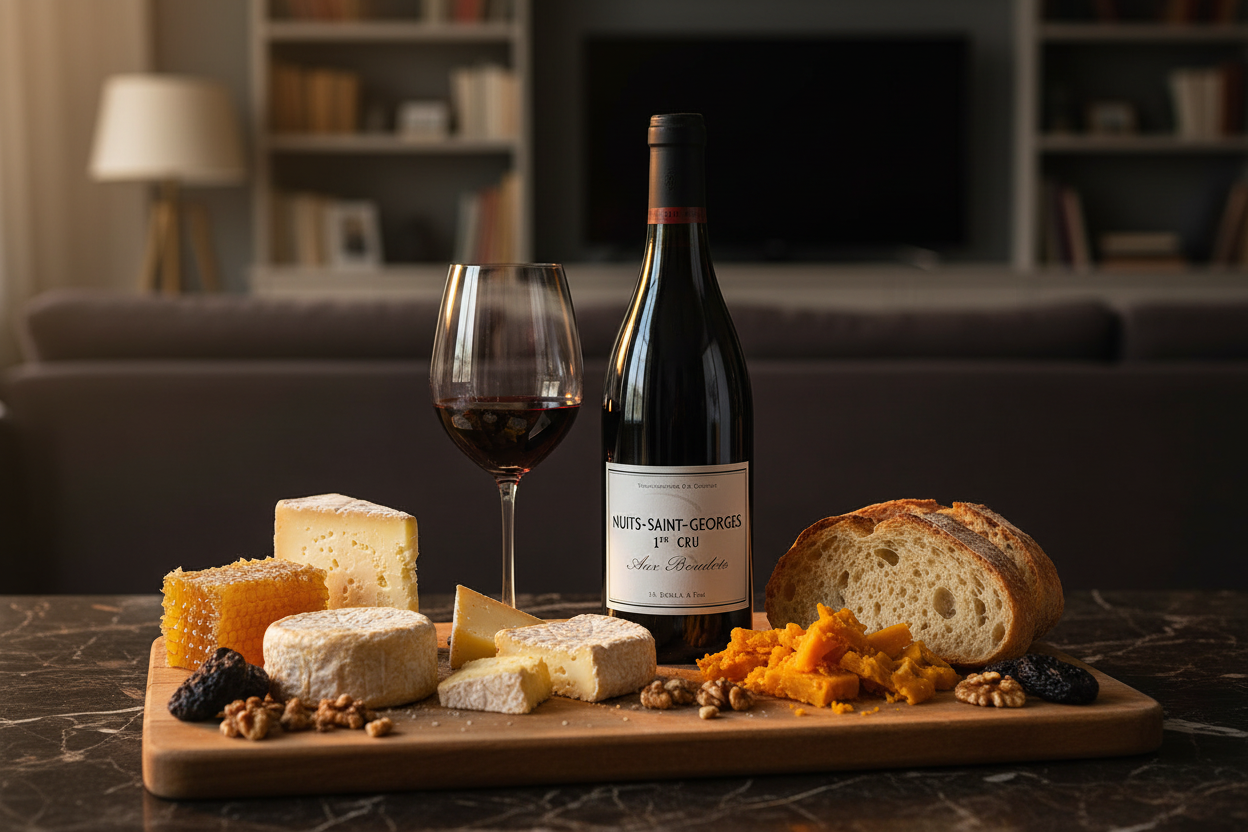 Maridaje Les Bousselots 2015 con quesos franceses de larga maduración Comté 24 meses