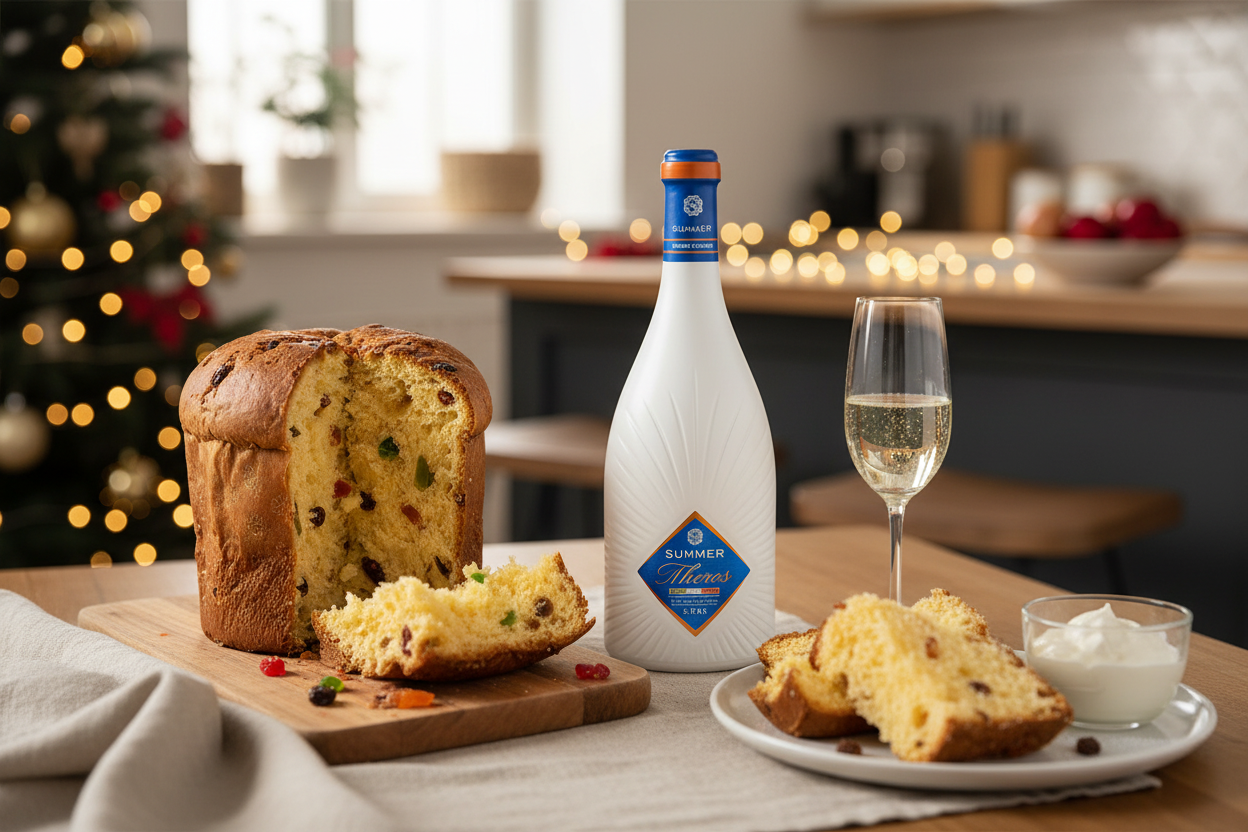 Maridaje Kosher Blumantti Moscato Frizzante con panettone y postres italianos