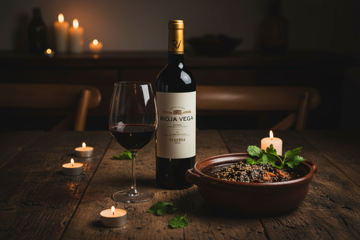 Rioja Vega Reserva - Maridaje con Mole Negro Oaxaqueño
