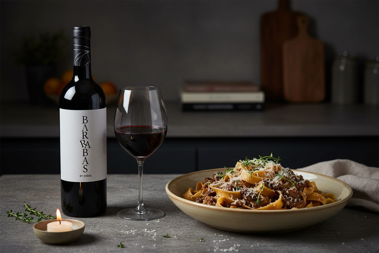 Maridaje Barravas Cabernet Franc con Pastas y Salsa de Hongos