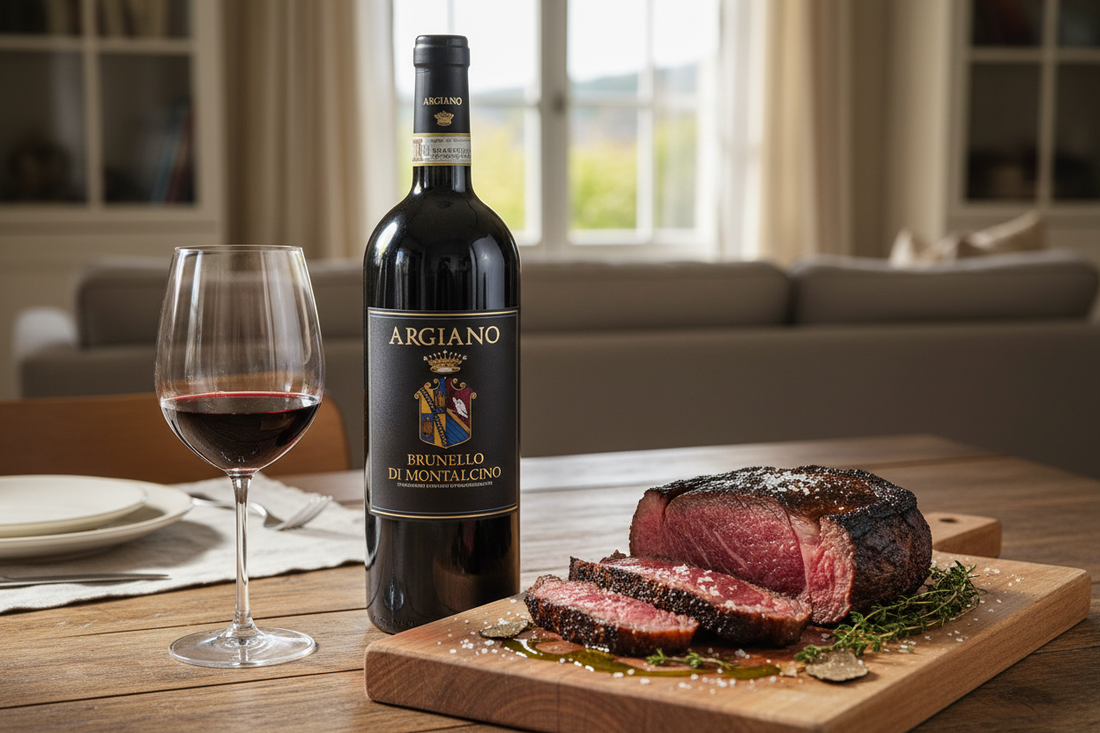 Maridaje Brunello di Montalcino Magnum 2019 con cortes de carne de larga maduración dry-aged