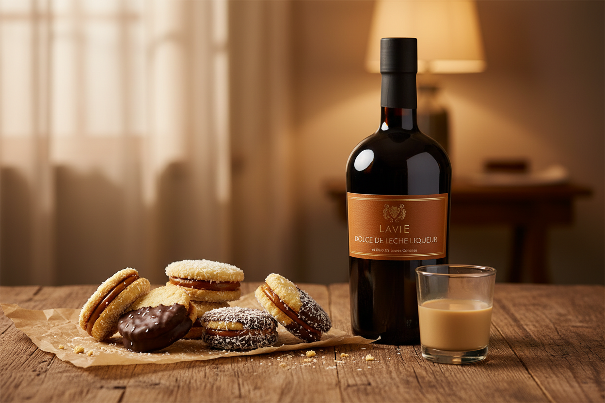Lavie Dulce de Leche con alfajor - maridaje
