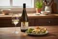 Maridaje Kosher Weinstock Cellar Select Chardonnay con quiche de vegetales