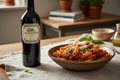 El Enemigo Bonarda 2022 con pasta y salsa roja intensa - maridaje