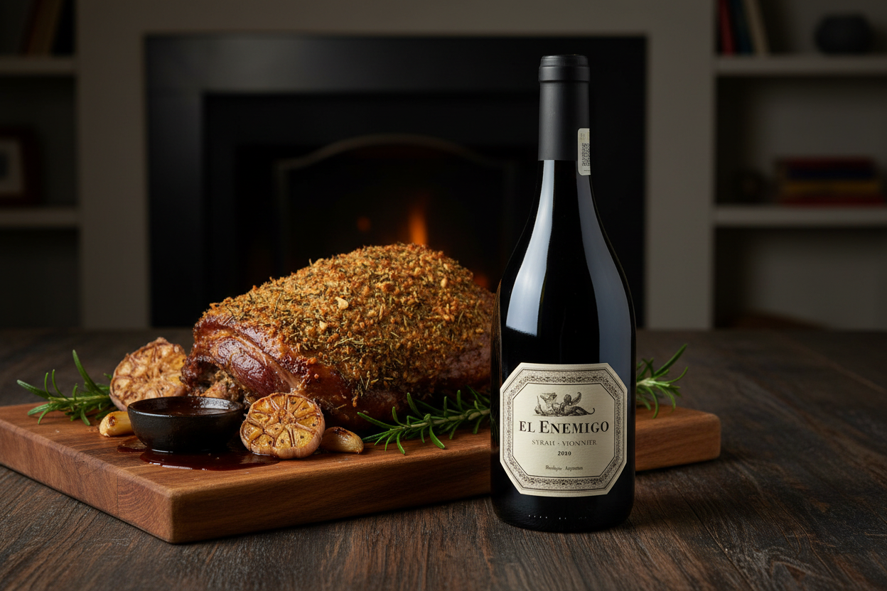 El Enemigo Syrah Viognier 2020 con platos de cordero - maridaje