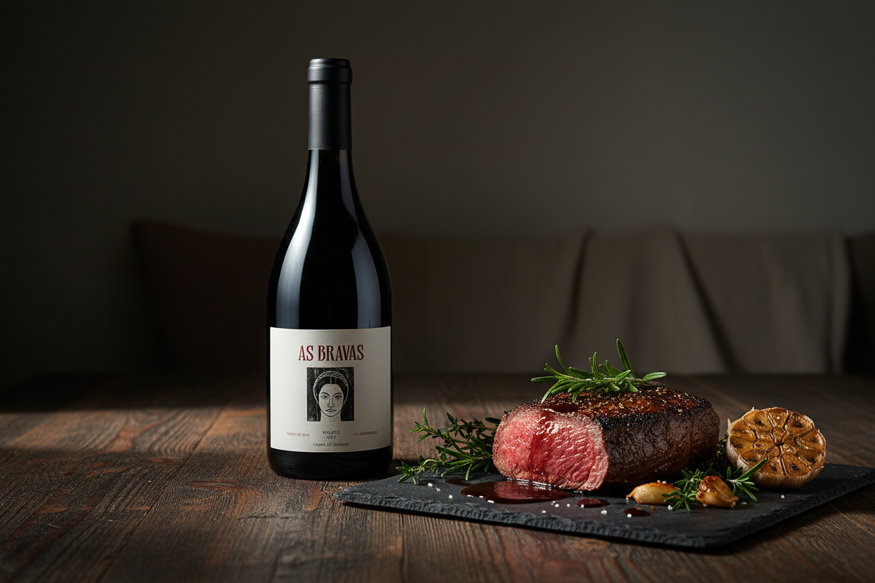 As Bravas 2016 con carnes rojas magras - maridaje