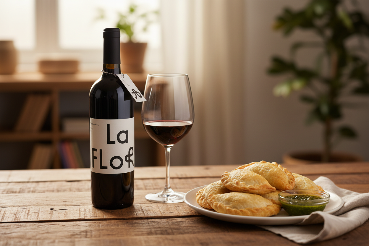 Maridaje La Flor Malbec con Empanadas de Carne