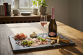 Maridaje Grande Cuvée Alma Rosé con carpaccio de res y aperitivos de alta gama
