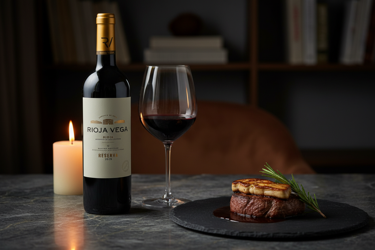 Rioja Vega Reserva - Maridaje con Solomillo de Res al Foie y Romero