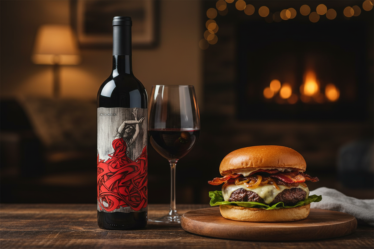 Intrinsic Cabernet Sauvignon - Maridaje con Hamburguesas Gourmet