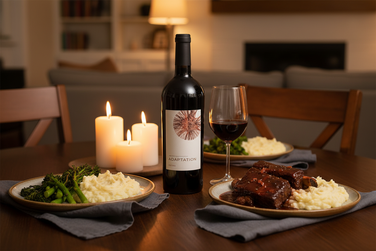 Maridaje Odette Adaptation Cab costillas braseadas en casa