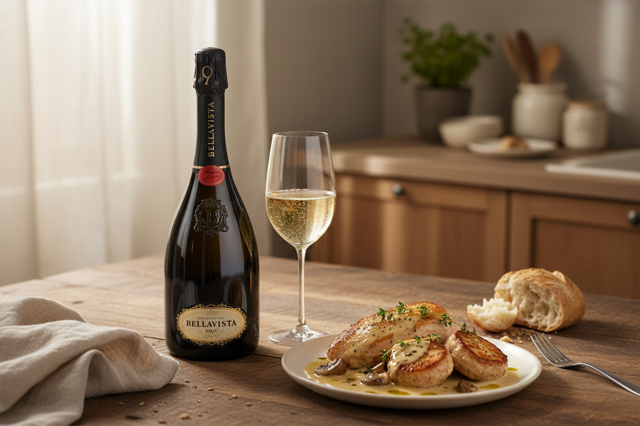 Maridaje Teatro alla Scala Brut 2020 con carnes blancas y salsas cremosas