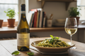 Maridaje Fallegro 2021 con pasta al pesto de albahaca