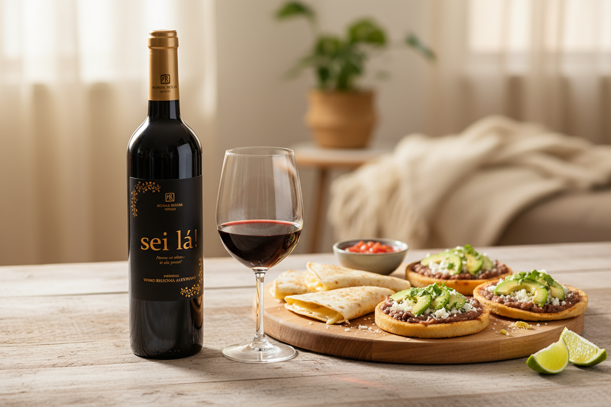 Maridaje Sei-la Tinto con Antojitos No Muy Picantes