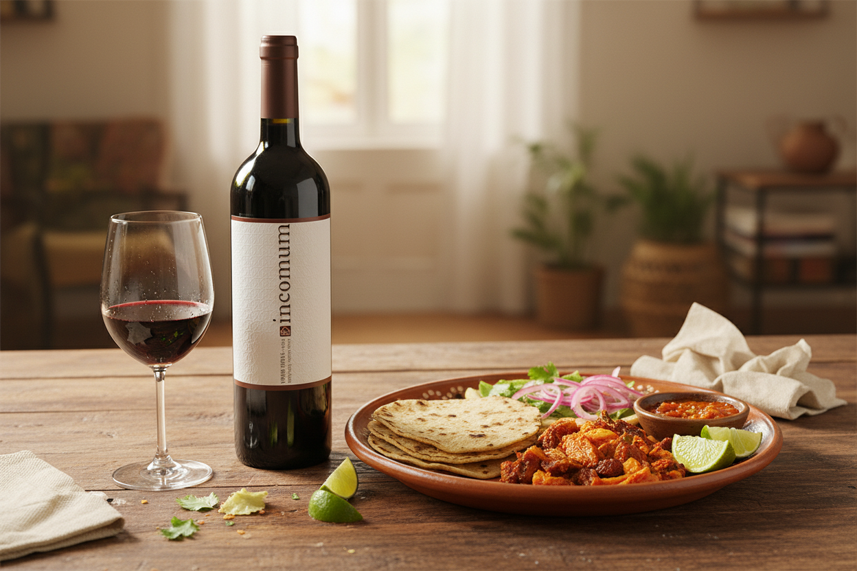 Maridaje Incomum Tinto con Cochinita Pibil