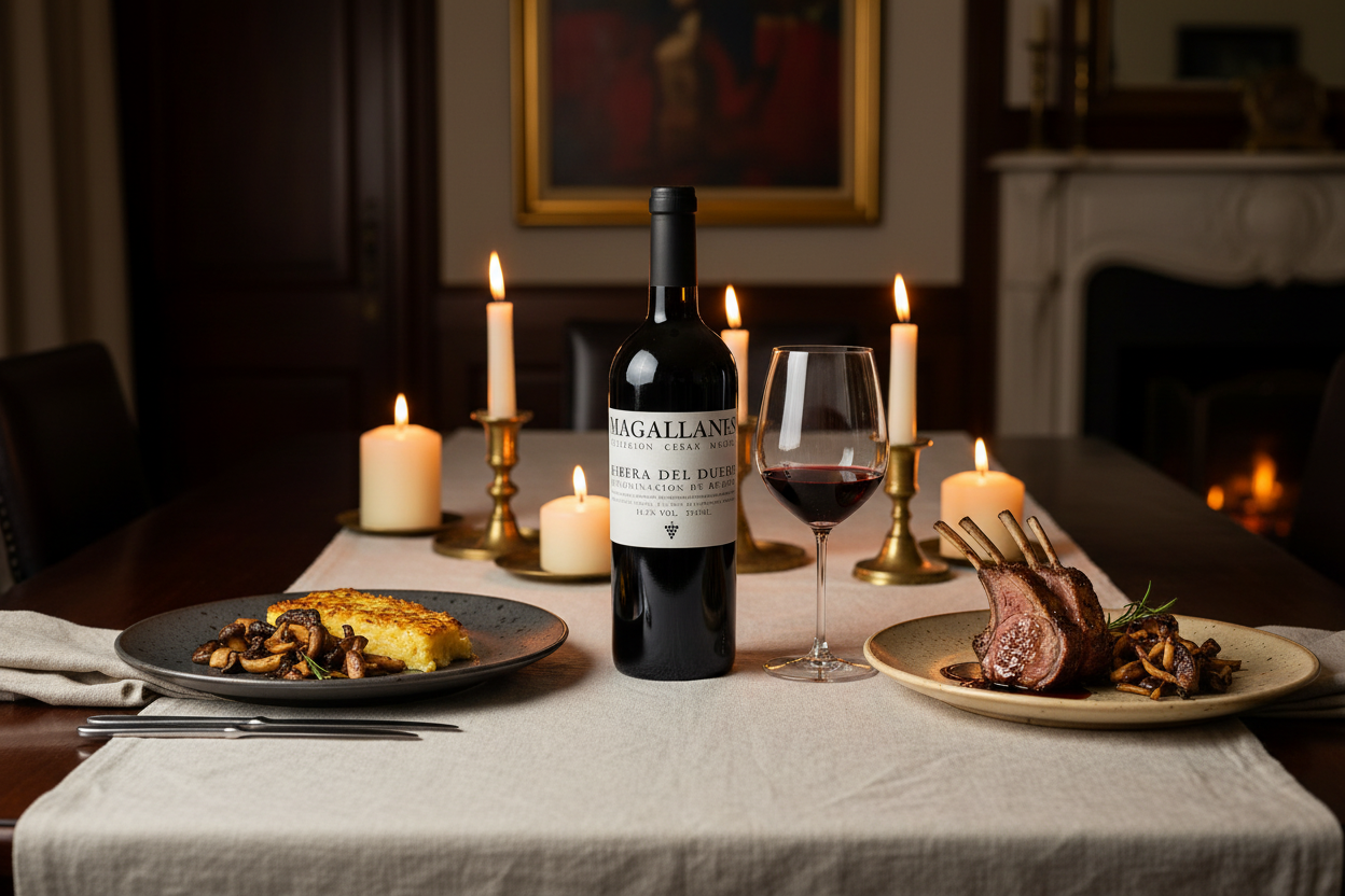 Maridaje Magallanes 2018 rack de cordero ocasión especial en casa