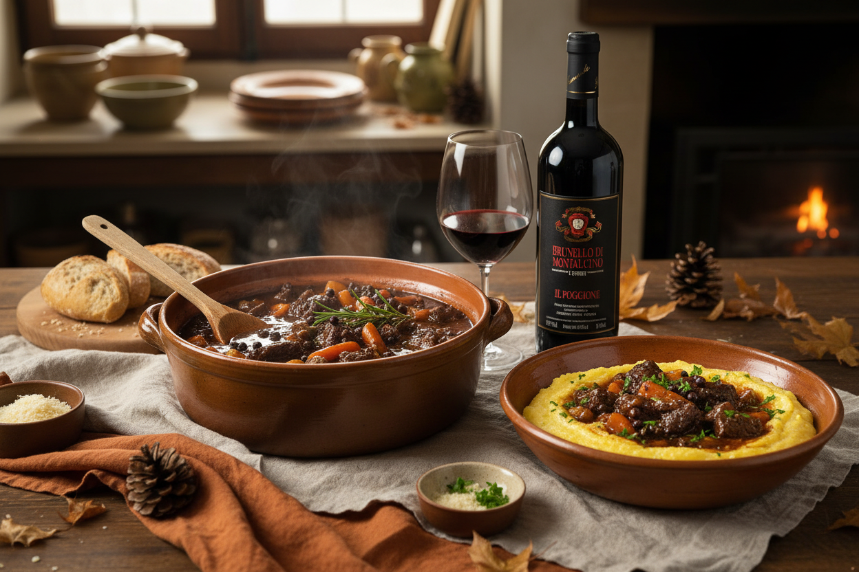 Maridaje Brunello di Montalcino 2019 con carnes de caza jabaí y venado