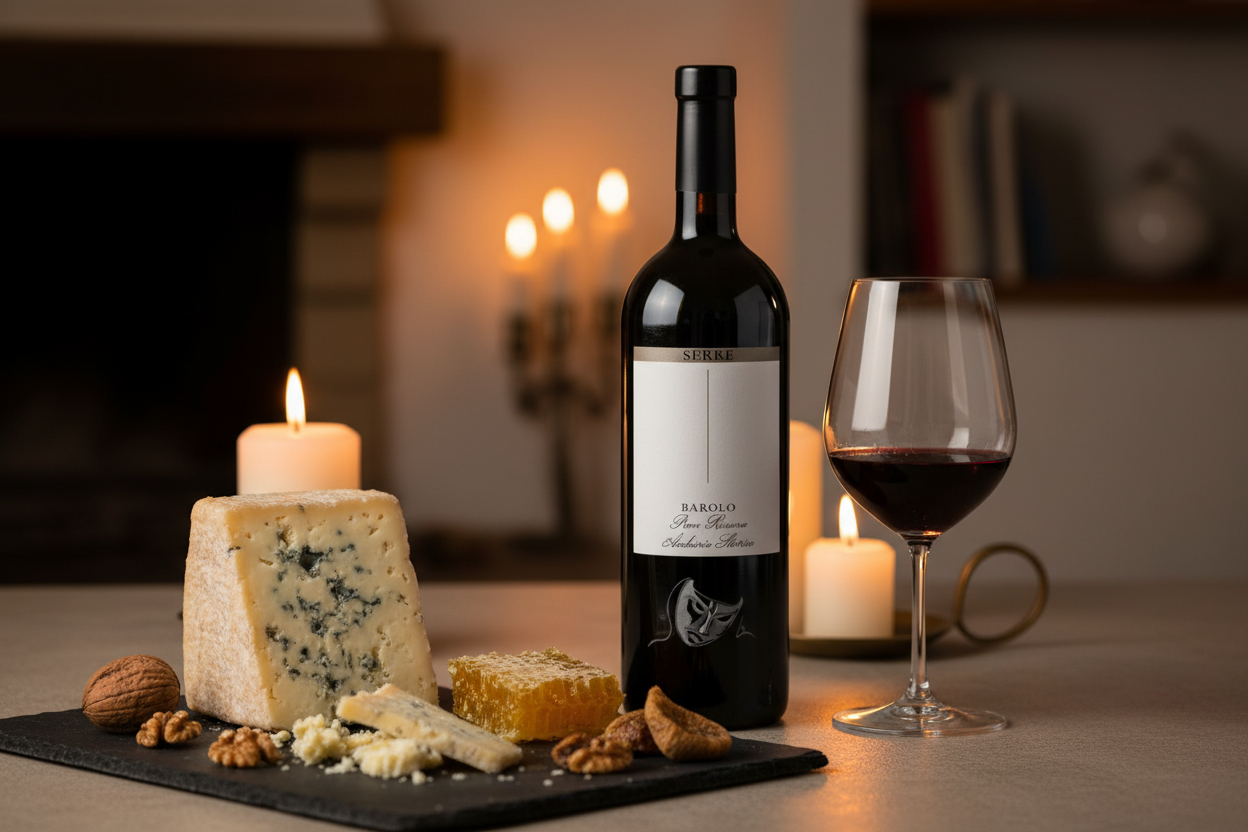 Maridaje Barolo Preve Riserva 2001 con queso Castelmagno DOP