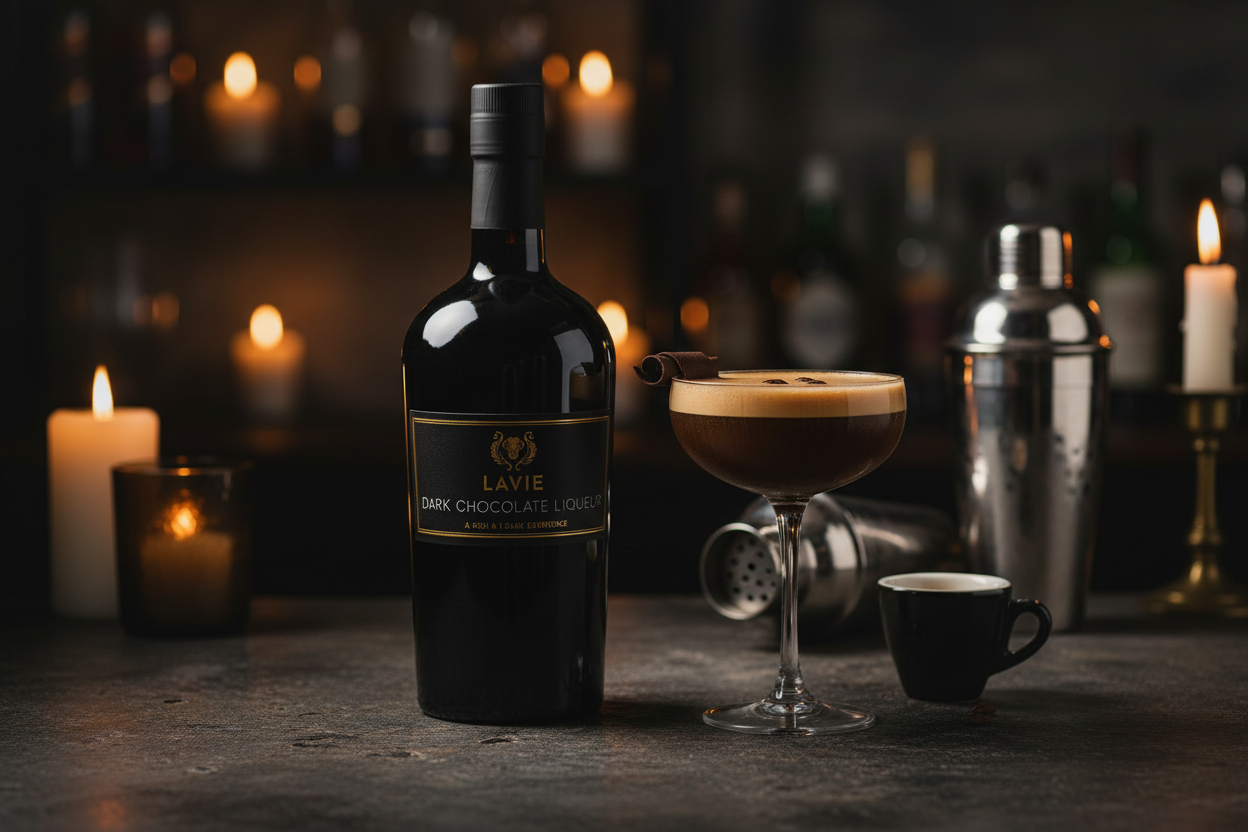 Lavie Dark Chocolate como ingrediente en Espresso Martini de autor