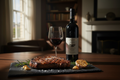 Maridaje Teperberg Essence Cabernet Sauvignon Kosher con rib-eye a la parrilla