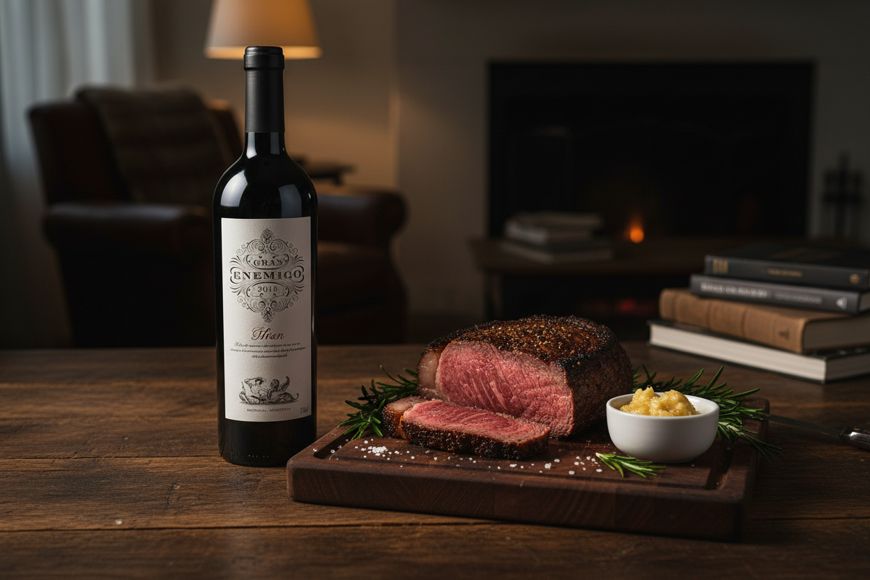 El Gran Enemigo Blend 2018 con carnes maduradas Dry Aged - maridaje