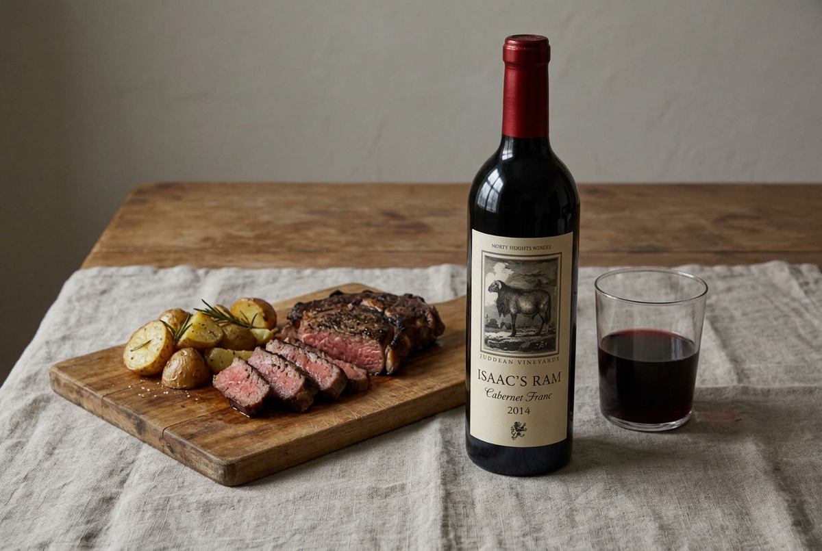 Isaac’s Ram con Ribeye a la parrilla