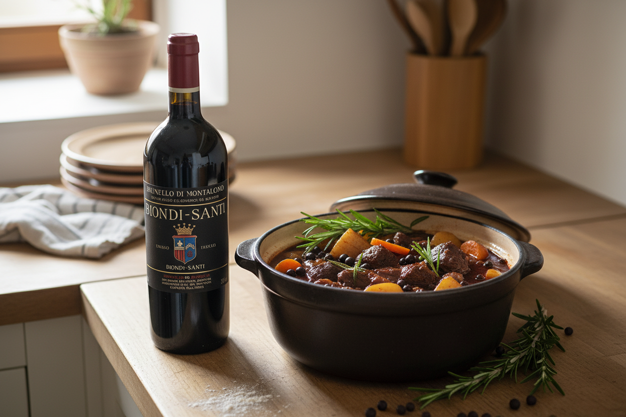 Jabalí estofado con Riserva 2015